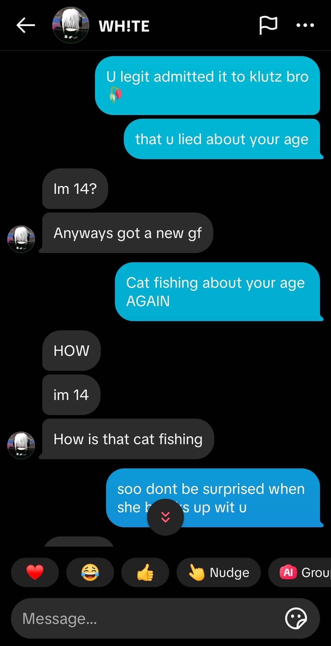 Tryna tell him why he shouldnt